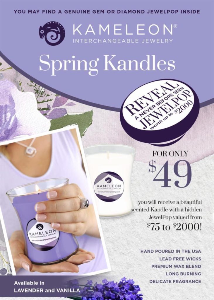 Great soy candle, with a refreshing scent and an original Kameleon Jewelpop inside!!